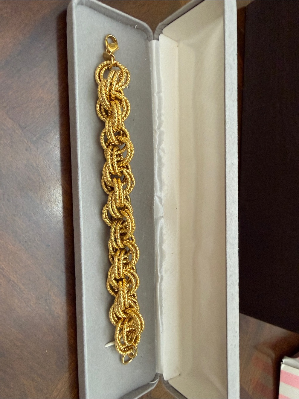 Gold Rope Link Bracelet - Women Jewelry